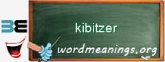 WordMeaning blackboard for kibitzer